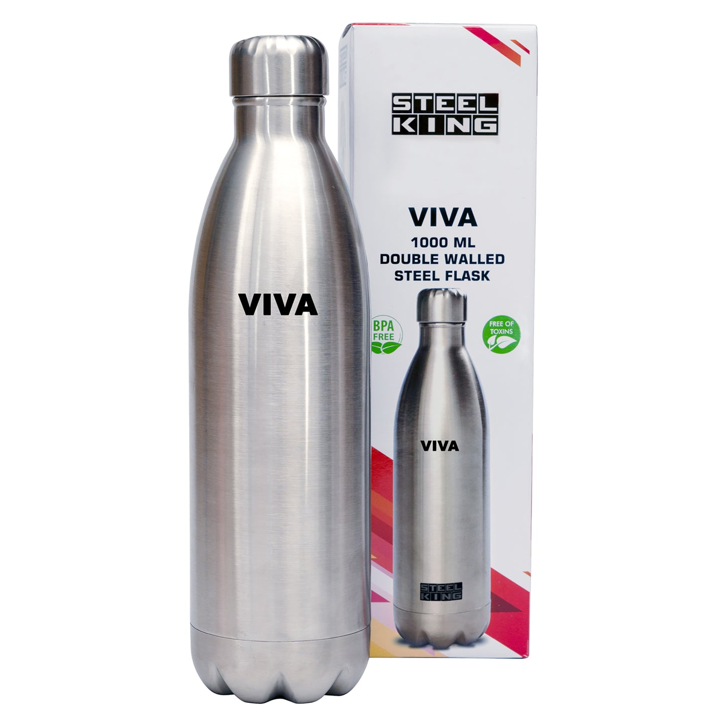 1000ml Flask Double Wall Steel Bottle