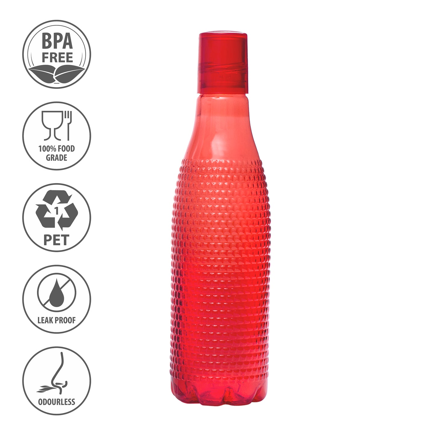 Checkers Fridge Bottle Set (Set of 6), Multi Color