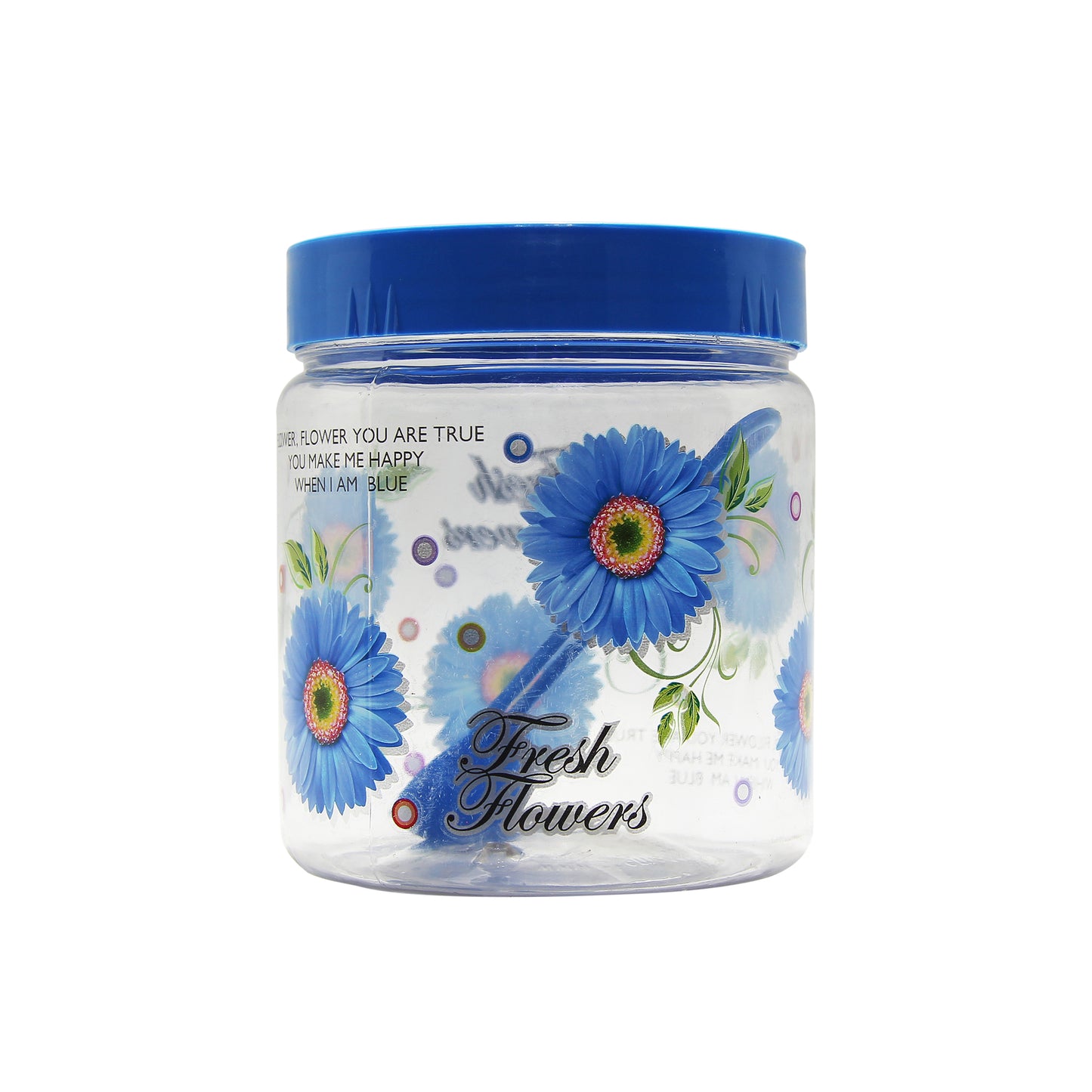 Print Magic Container- Set of 3 - 1500 ml Plastic Grocery Container , Blue