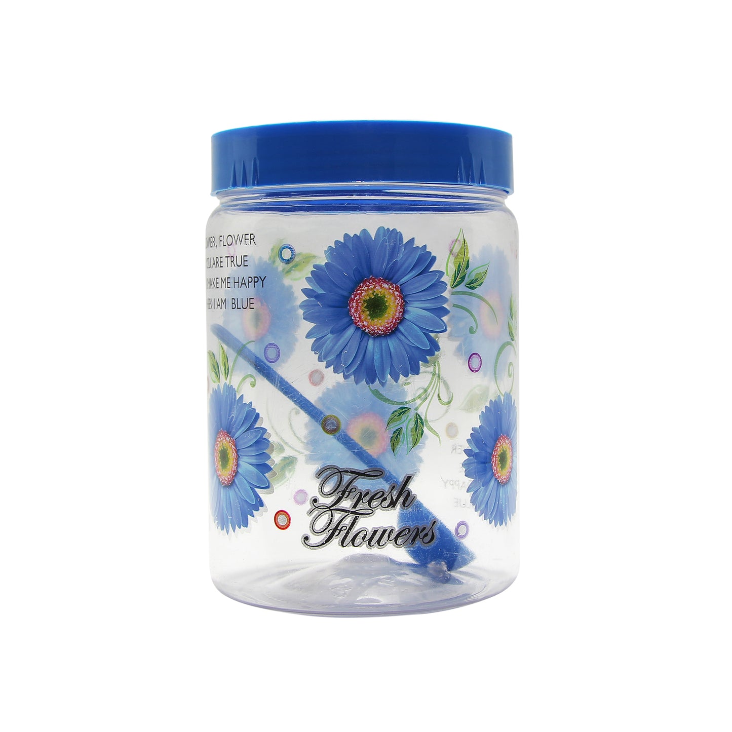 G-PET Plastic Jar Set, 2 litres, 3-Pieces, Blue
