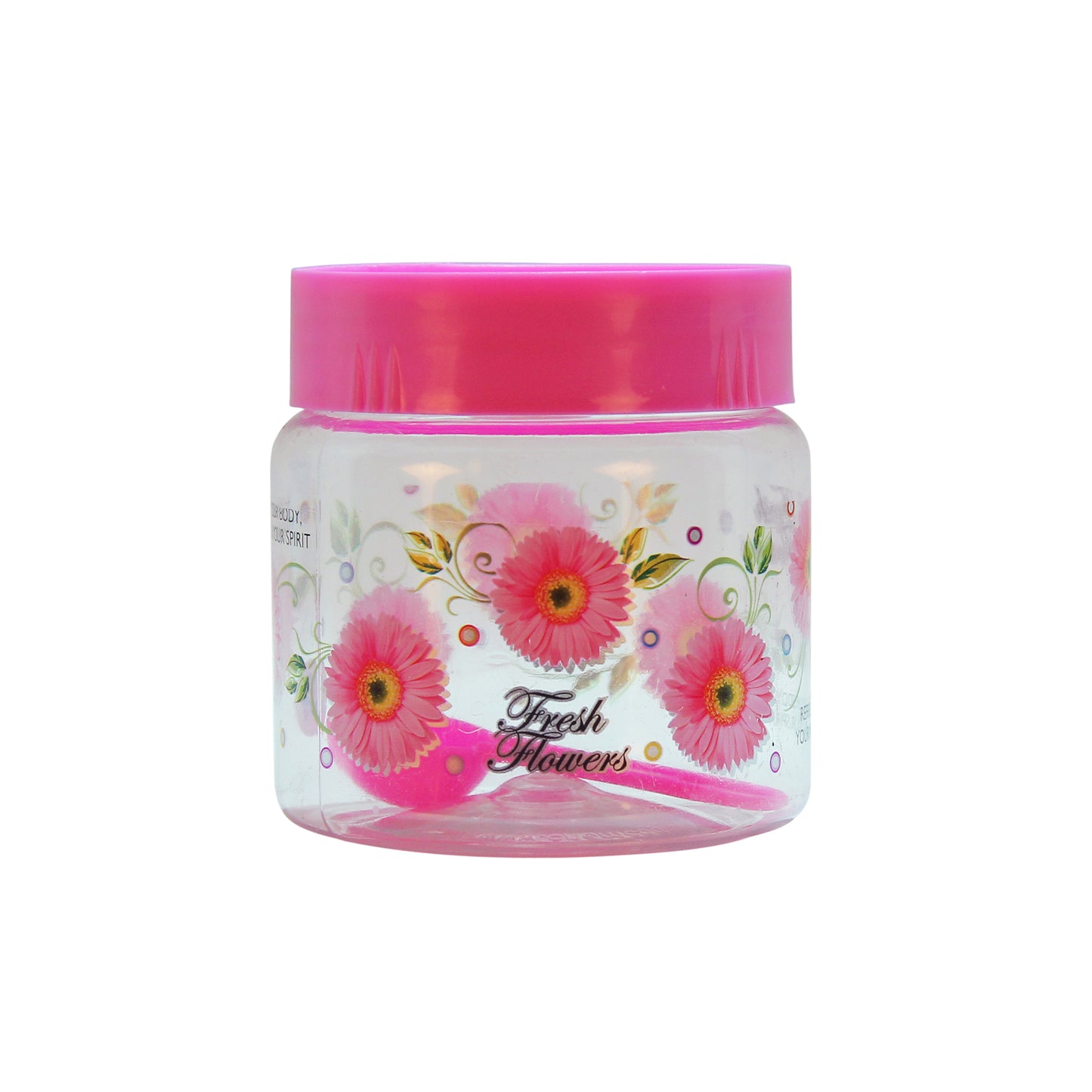 Plastic Jar Set, 550ml, 6-Pieces, Pink