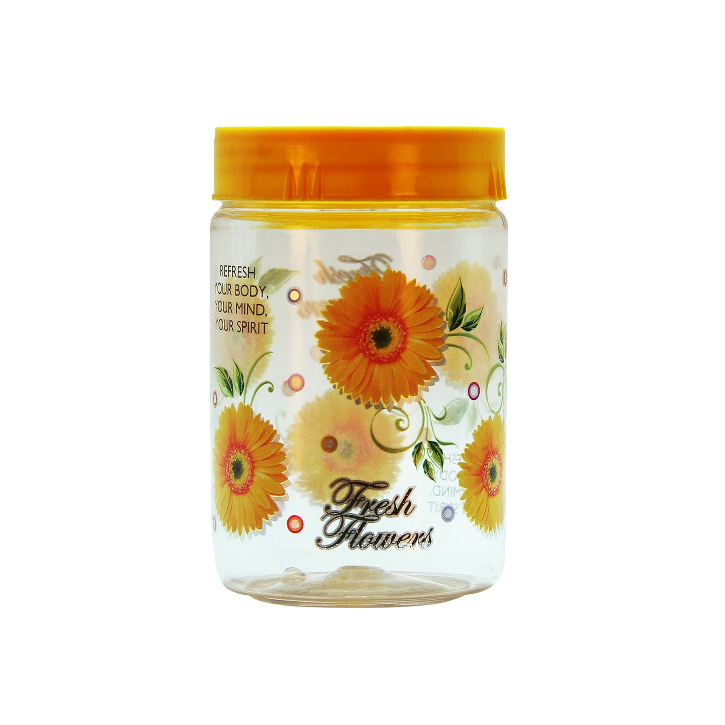 Print Magic Container - Set of 3 - 750 ml Plastic Grocery Container , Yellow