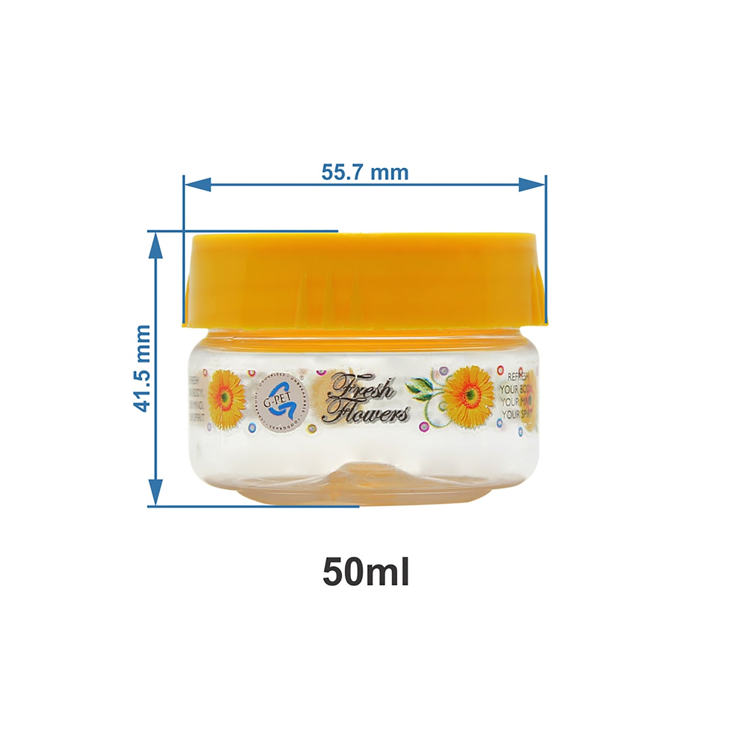 Print Magic Container - Pack of 12 - 150ml, 50ml Yellow