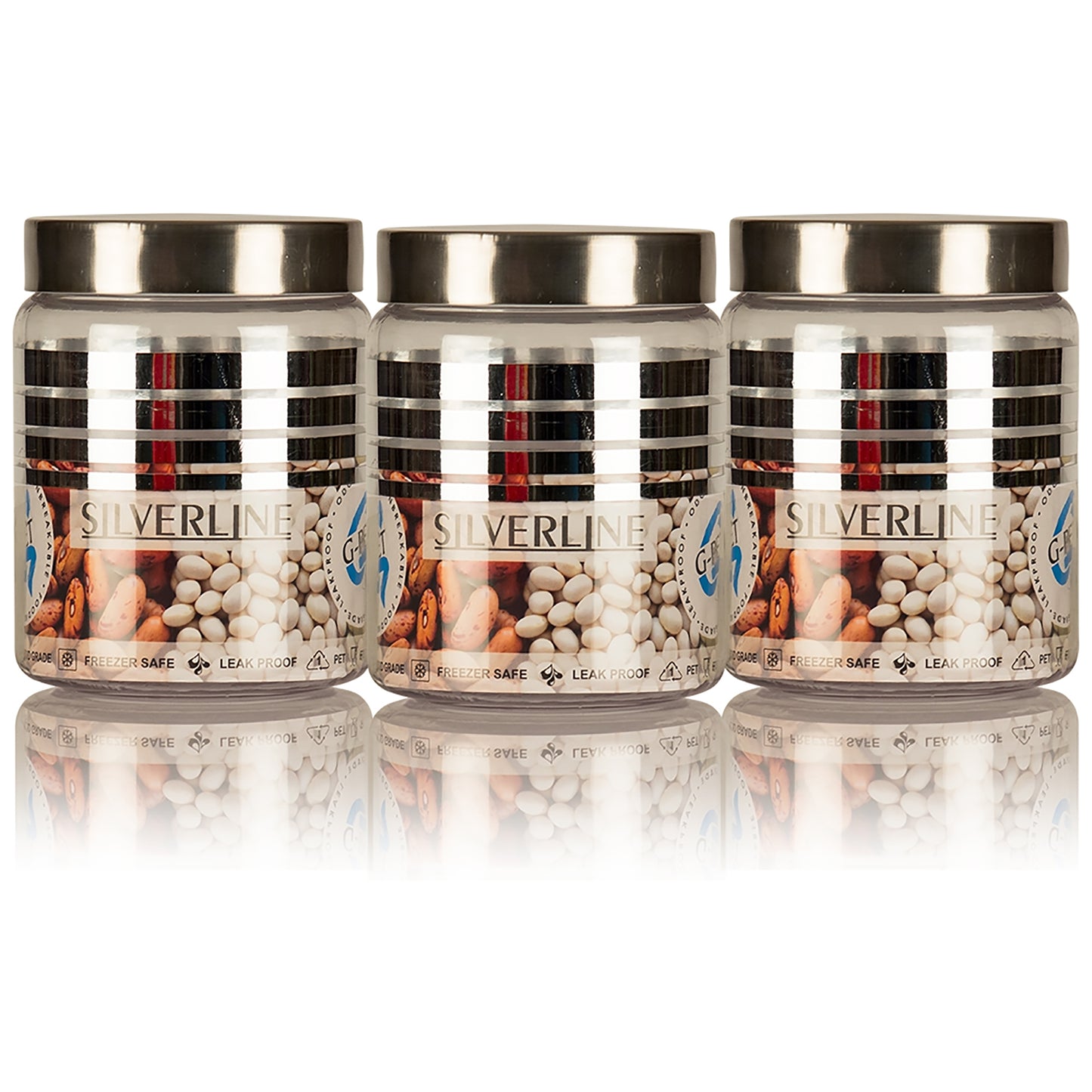 Silver Line Container 1000ml (3pcs)