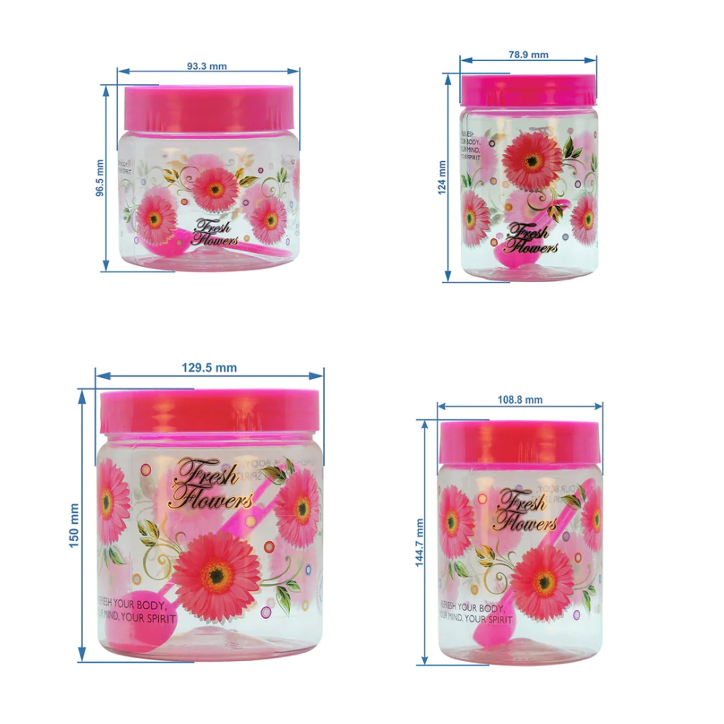 Print Magic Container - Pack of 16 - 1500 ml, 1000 ml, 450 ml, 550 ml, 250ml , 150 ml