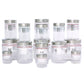 Silver Line Container - Pack of 15 - 1500ml, 1000ml, 450ml, 200ml, 50ml
