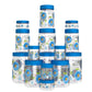 Print Magic Container Blue Pack of 15 - 2000ml (3 pcs), 1000ml (3 pcs), 750ml (3 pcs), 200ml (3 pcs), 150ml (3 pcs) Plastic Grocery Container