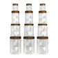 G-PET Diamonds Jars Plastic Container Coffee Cap (Set Of 12B) 2000ml (3pcs), 1000ml (3pcs), 700ml (3pcs), 200ml (3pcs)