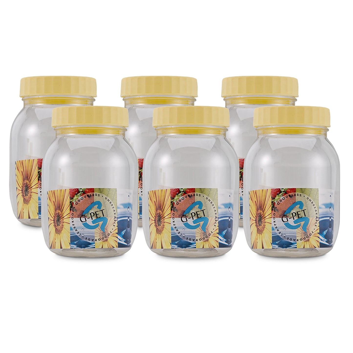 Round Jar Container (Set of 6) 250ml
