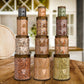 G-PET Diamonds Jars Plastic Container Coffee Cap (Set Of 12B) 2000ml (3pcs), 1000ml (3pcs), 700ml (3pcs), 200ml (3pcs)