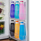 G-Pet Polypropylene Bottle set, 1 Litr (Set Of 6, Bluebell-Multicolor)