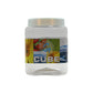 Cube PET Jar / Container PET Plastic Airtight Container with White Cap (3, 1500ML)