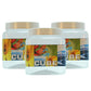 Cube PET Jar / Container PET Plastic Airtight Container with Plastic Cap (3, 750ML)