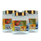 Cube PET Jar / Container PET Plastic Airtight Container with Steel Cap (3, 1000ML)