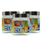 Cube PET Jar / Container PET Plastic Airtight Container with Steel Cap (3, 350ML)