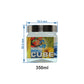 Cube PET Jar / Container PET Plastic Airtight Container with Steel Cap (3, 350ML)