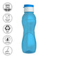 GPET Polypropylene Water Bottle Set with Flip Cap 500ML (Set Of 3, Iceberg-Multicolor)