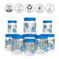 Print Magic Container Blue Pack of 9 - 1500ml (3 pcs), 1000ml (3 pcs), 450ml (3 pcs) Plastic Grocery Container