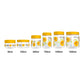 Print Magic Container - Pack of 24 -  1500 ml, 1000 ml, 750 ml, 200ml, 150ml, 50 ml