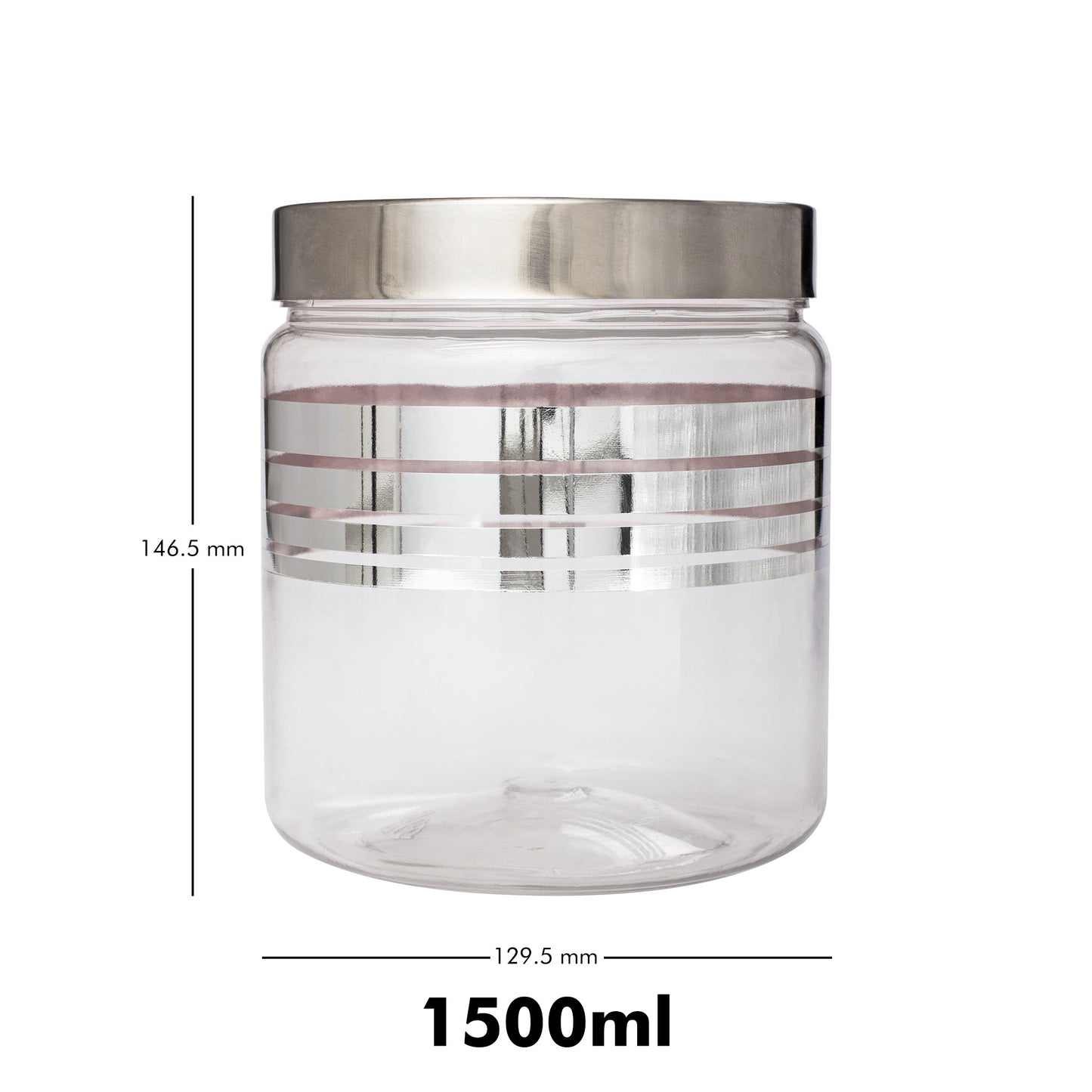 Silver Line Container 1500ml (3pcs)