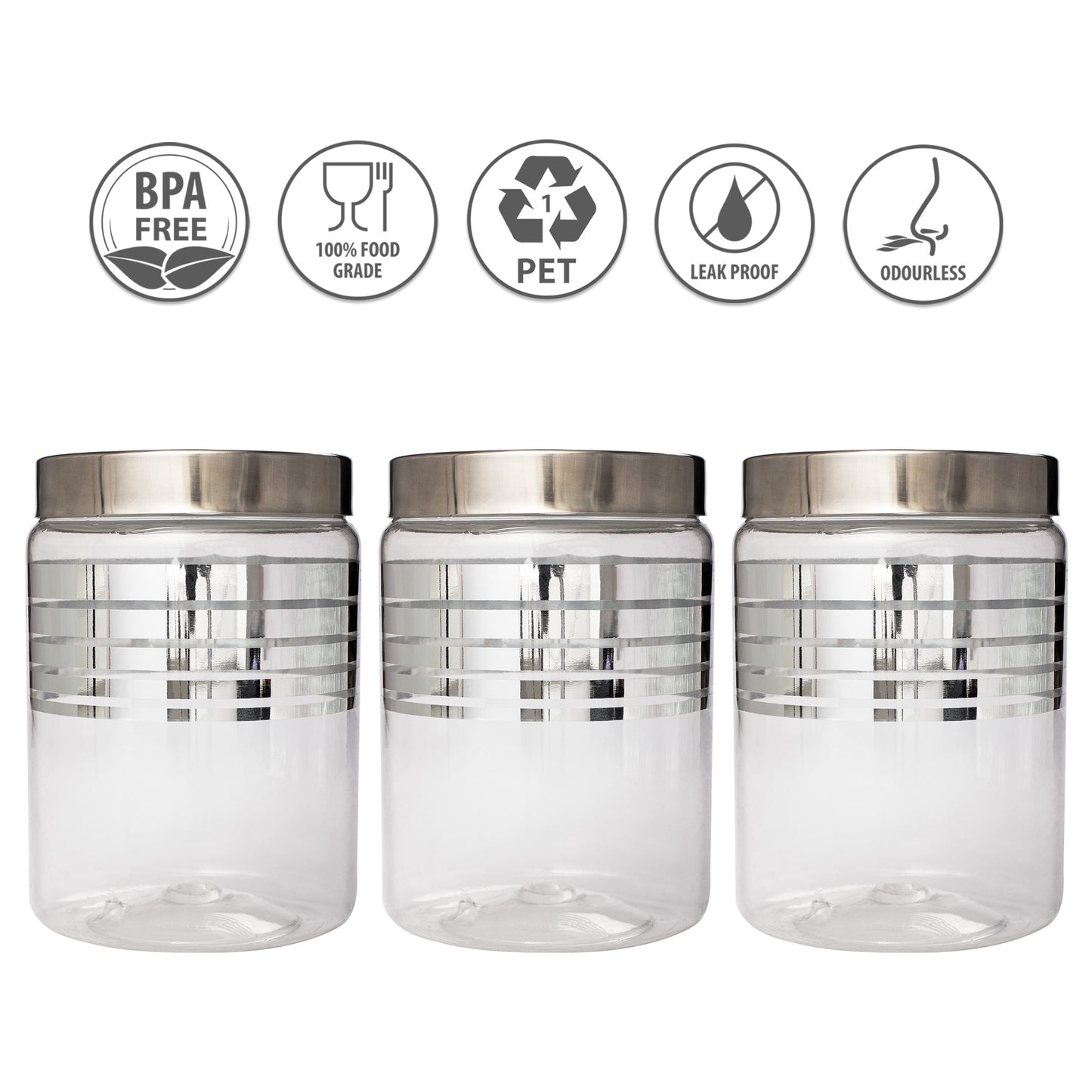 Silver Line Container 2000ml (3pcs)