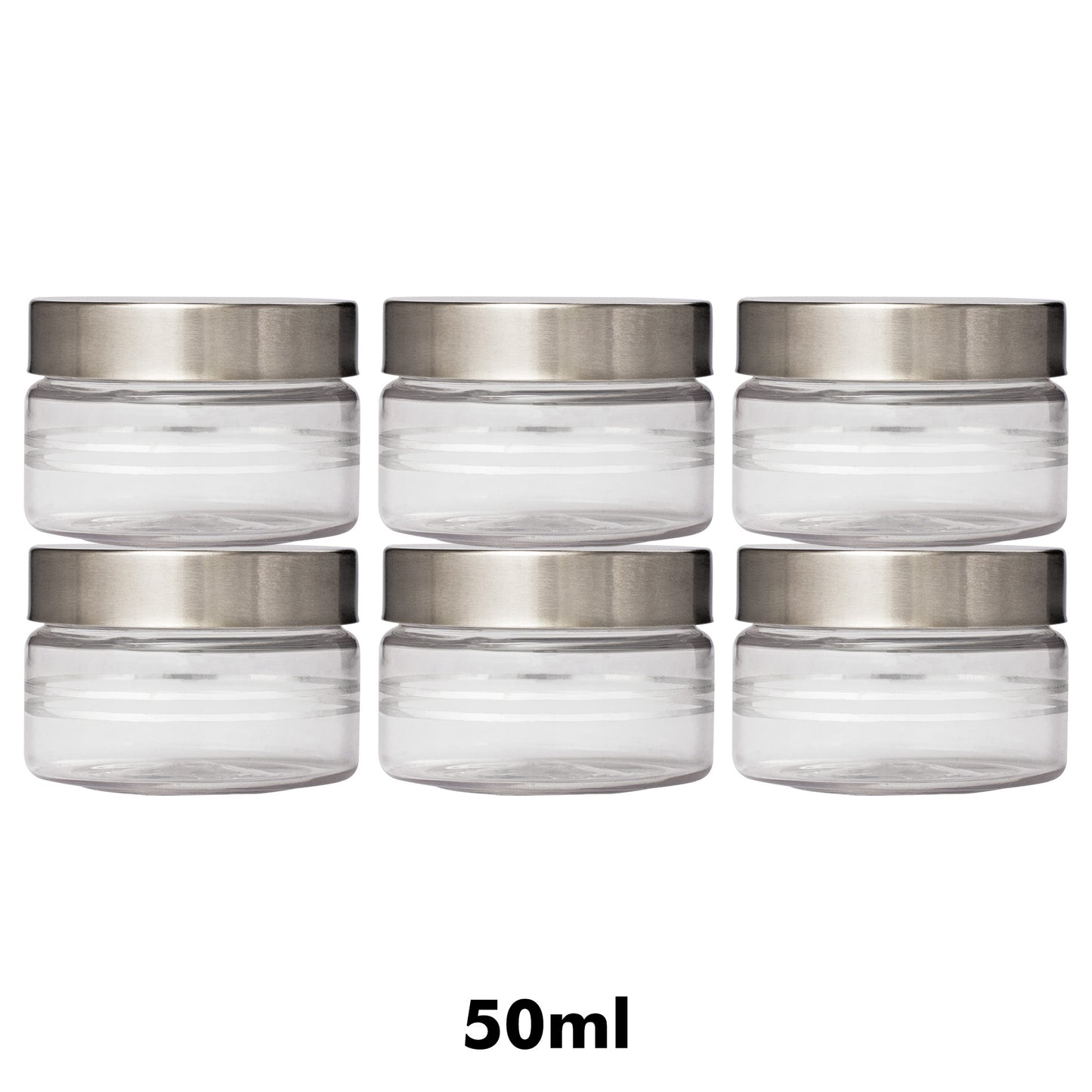Silver Line Container 50ml (6pcs)