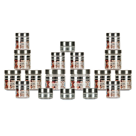 Silver Line Container - Pack of 18 - 300ml, 200ml, 100ml, 50ml