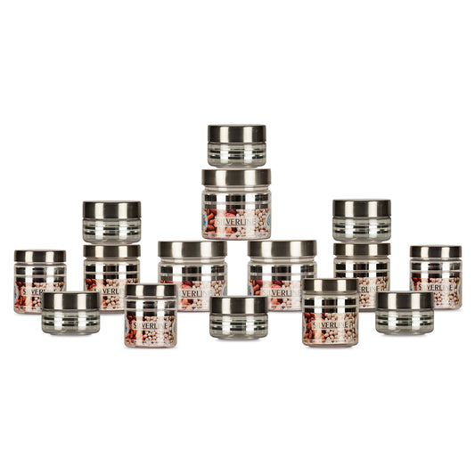 Silver Line Container - Pack of 15 - 300ml, 200ml, 100ml, 50ml