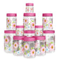Print Magic Container Pink Pack of 12 - 2000ml (3 pcs), 1000ml (3 pcs), 750ml (3 pcs), 200ml (3 pcs) Plastic Grocery Container
