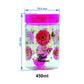 Plastic Jar Set, 450ml, 6-Pieces, Pink
