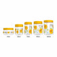 Print Magic Container Yellow Pack of 15 - 2000ml (3 pcs), 1000ml (3 pcs), 750ml (3 pcs), 200ml (3 pcs), 150ml (3 pcs)