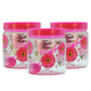 Print Magic Container - Set of 3  - 1500 ml Plastic Grocery Container, Pink