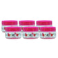 G-PET Plastic Jar Set, 150ml, 6-Pieces, Pink