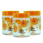 Plastic Jar Set, 1 litres, 3-Pieces, Yellow
