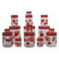 Print Magic Container Strwberry - (Set Of 15) - 2200 ml, 1200 ml, 450 ml, 200 ml, 50 ml