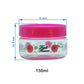 Print Magic Container - Pack of 12 - 450 ml, 250 ml, 150 ml, 50 ml Plastic Grocery Container Pink