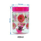 Print Magic Container - Pack of 12 - 450 ml, 250 ml, 50 ml Plastic Grocery Container, Pink