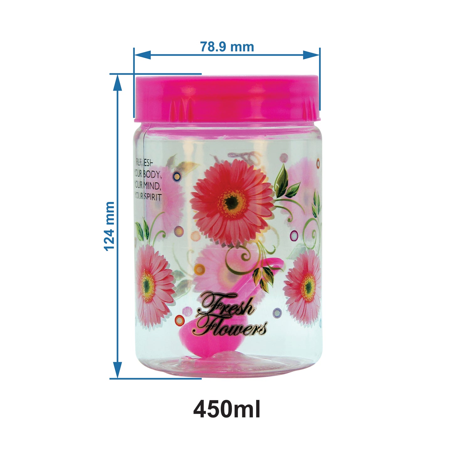 Print Magic Container - Pink Pack of 21 - 50 ml, 150 ml, 250 ml, 450 ml, 550 ml