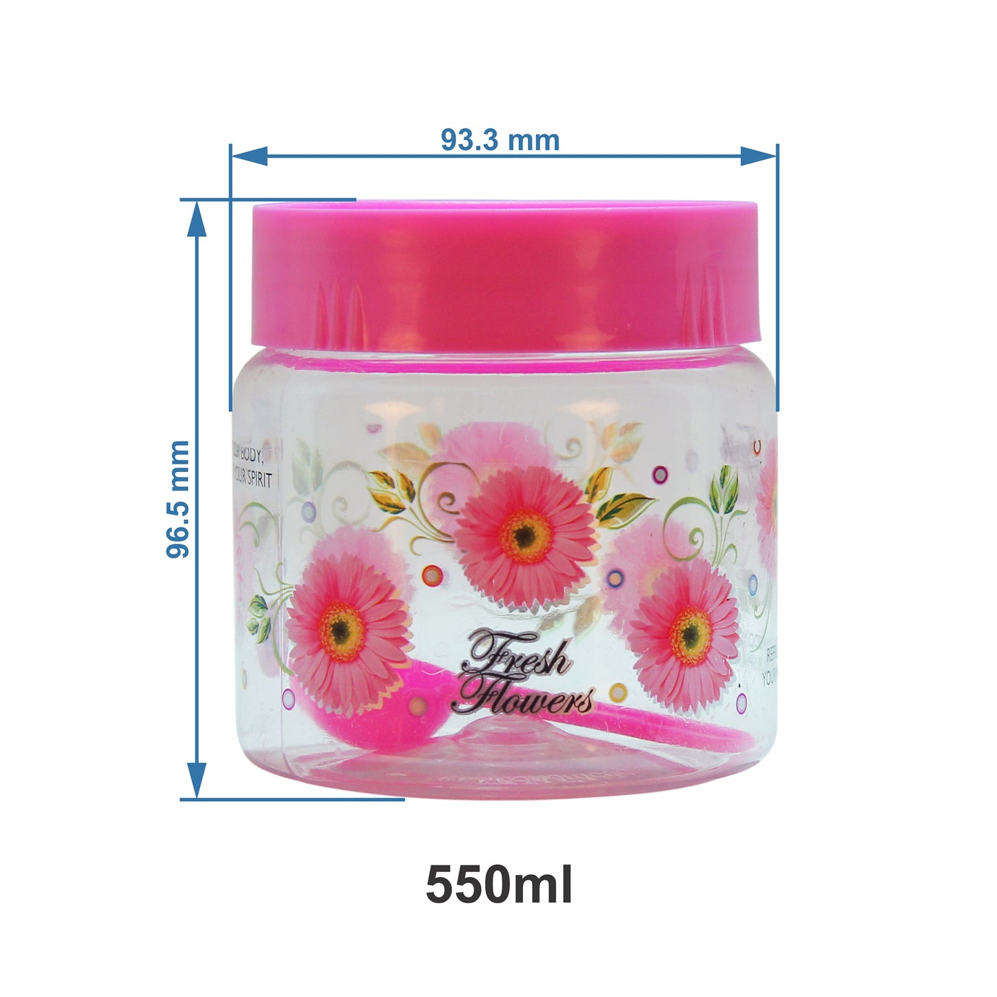 Print Magic Container - Pink Pack of 21 - 50 ml, 150 ml, 250 ml, 450 ml, 550 ml
