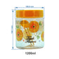 Print Magic Container - Pack of 12 - 450 ml, 250 ml, 150 ml, 50 ml Plastic Grocery Container, Yellow
