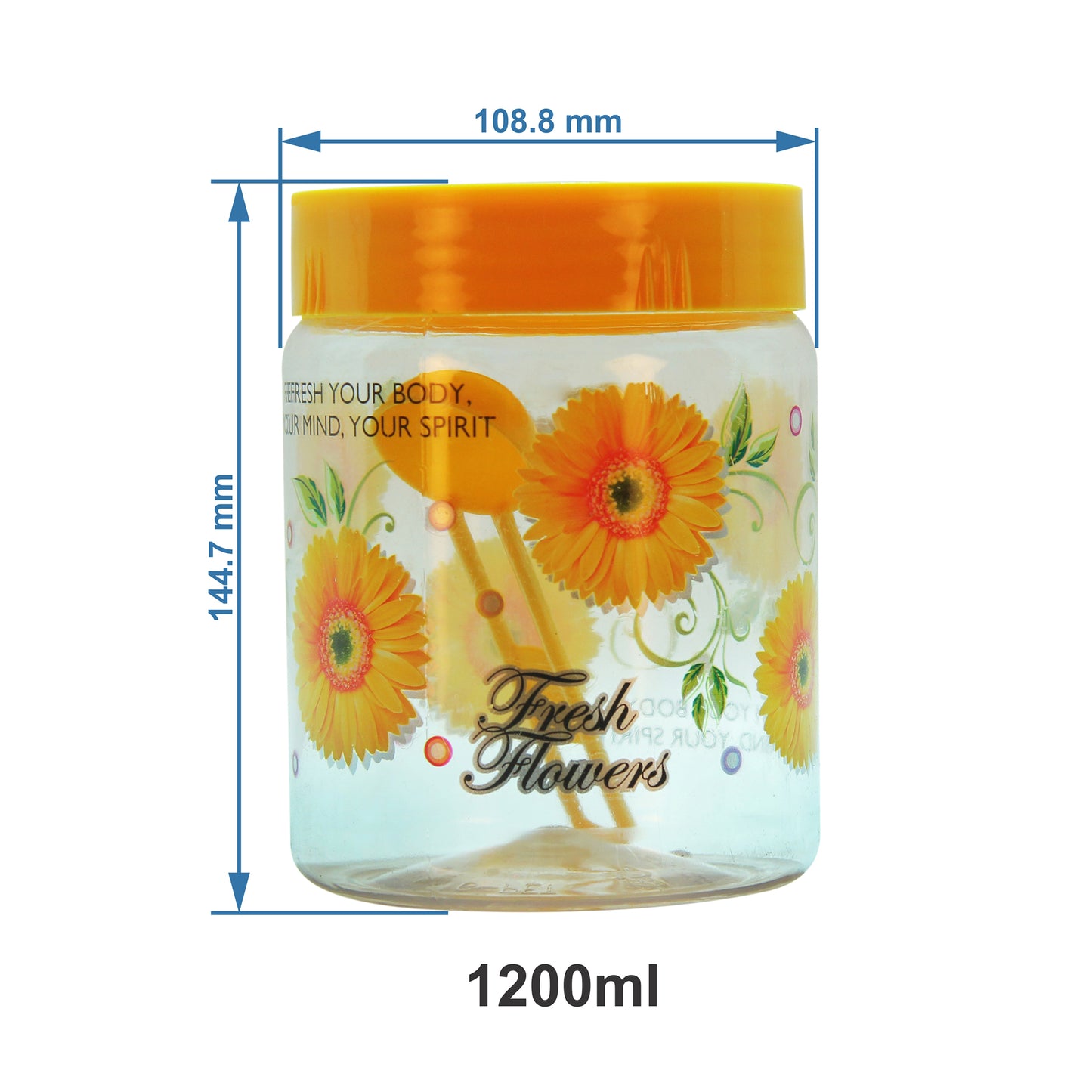 Print Magic Container - Pack of 16 - 1500 ml (3 pcs), 1000 ml (3 pcs), 450 ml (3pcs), 550 ml (2 pcs) 250 (2 pcs), 150 ml (3 pcs)