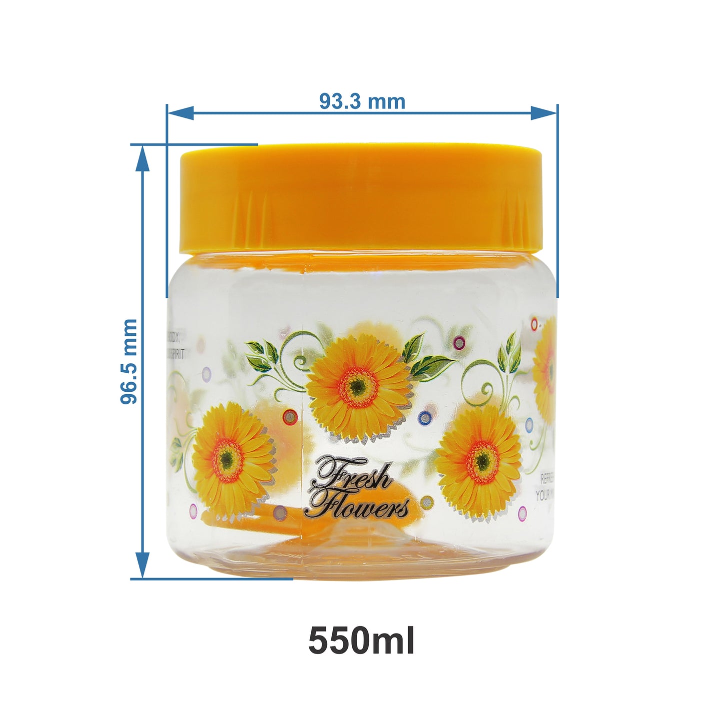 Print Magic Container - Pack of 16 - 1500 ml (3 pcs), 1000 ml (3 pcs), 450 ml (3pcs), 550 ml (2 pcs) 250 (2 pcs), 150 ml (3 pcs)