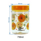 Print Magic Container - Set of 3  - 750 ml Plastic Grocery Container , Yellow