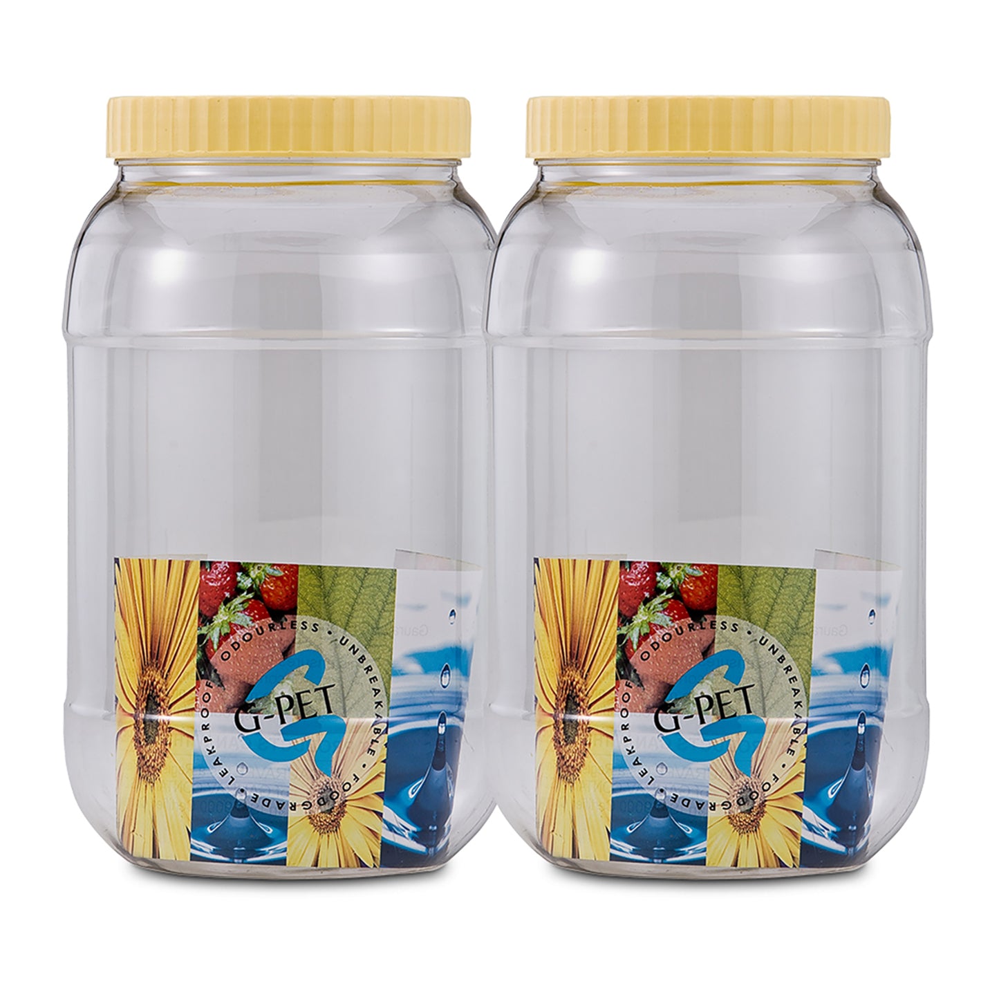 Round Jar Container (Set of 2) 4000ml