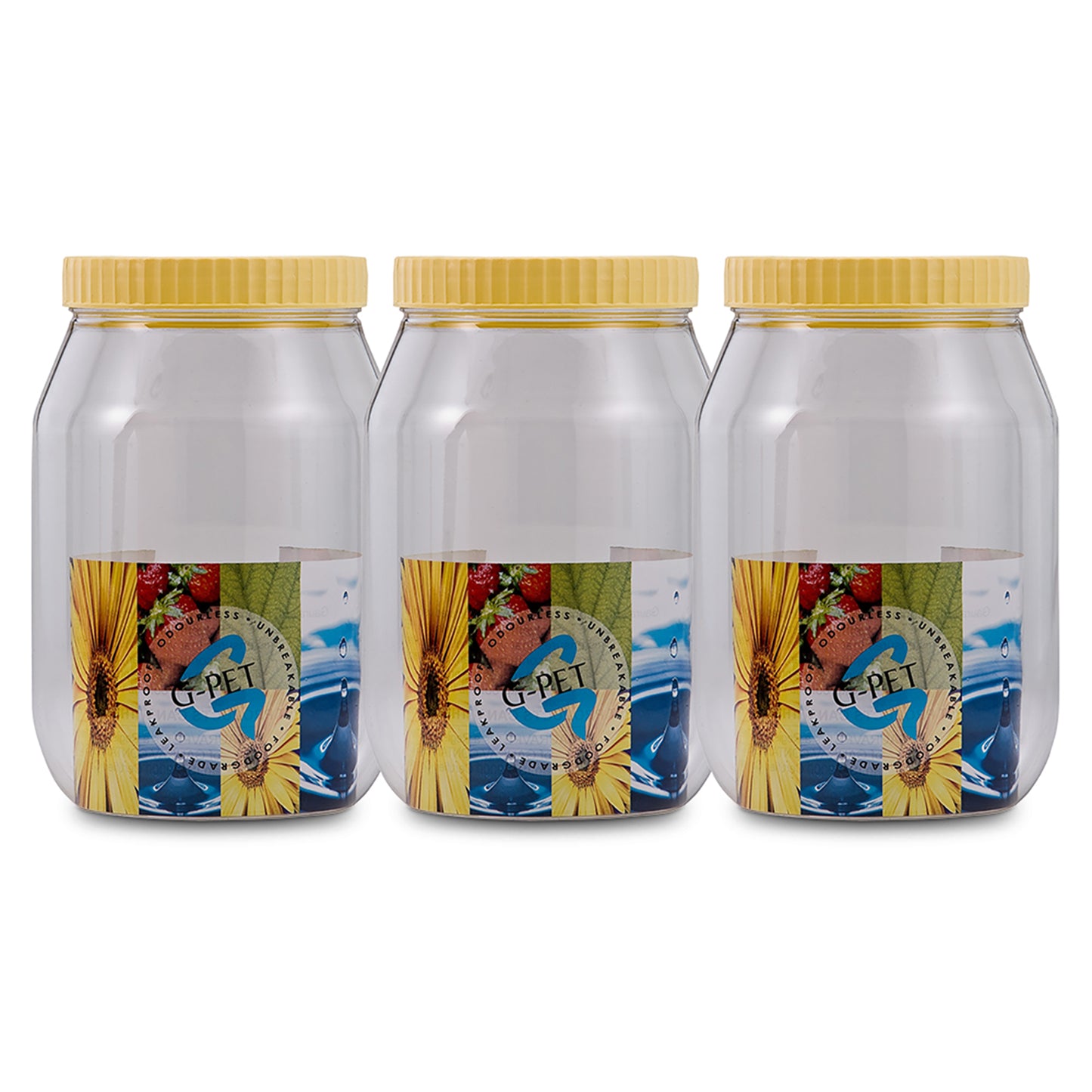 Round Jar Container (Set of 3) 3000ml