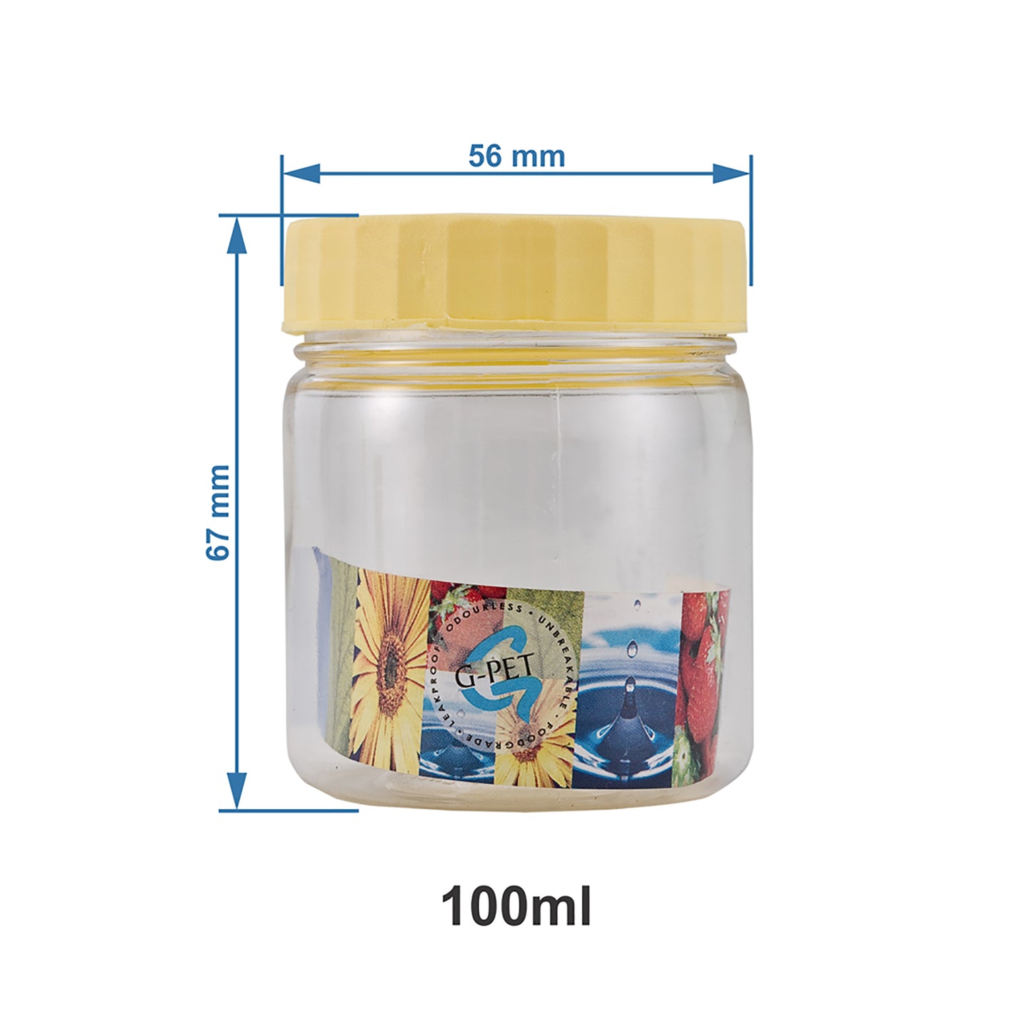 Round Jar Container (Set of 6) 100ml
