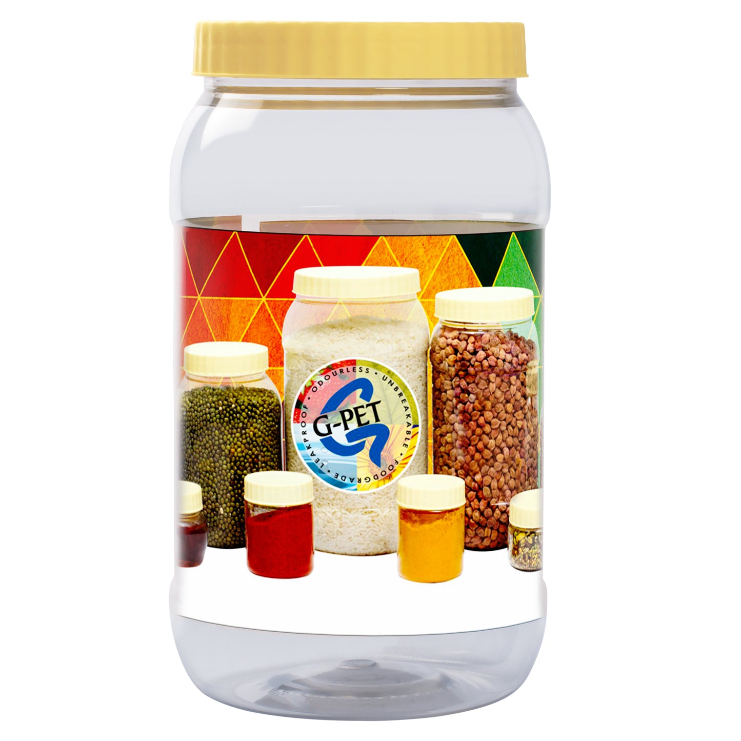 Round Jar Container (Set of 6) 2000ml
