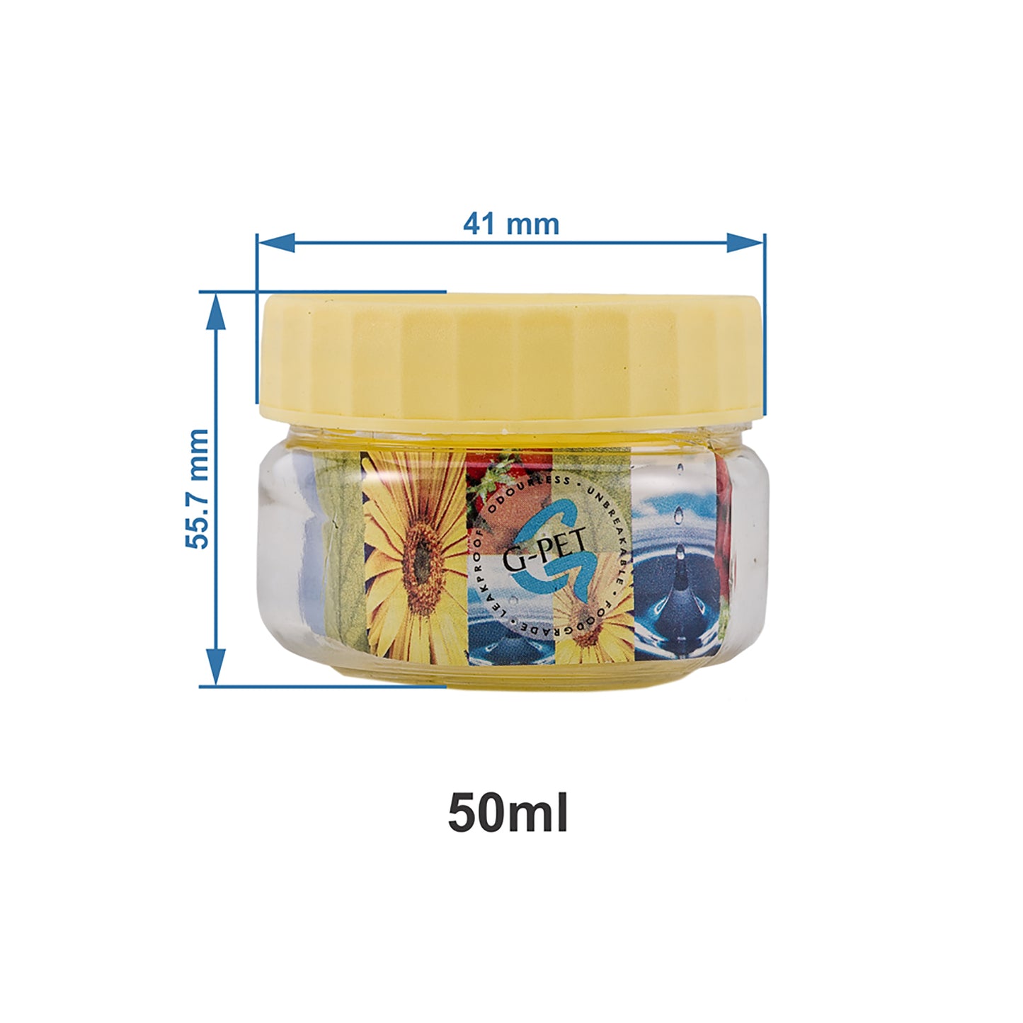 Round Jar Container (Set of 6) 50ml