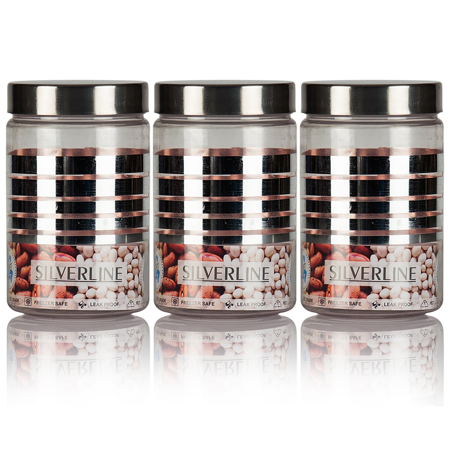 Silver Line Container 750ml (3pcs)