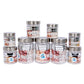 Silver Line Container - Pack of 9 - 450ml, 200ml, 100ml